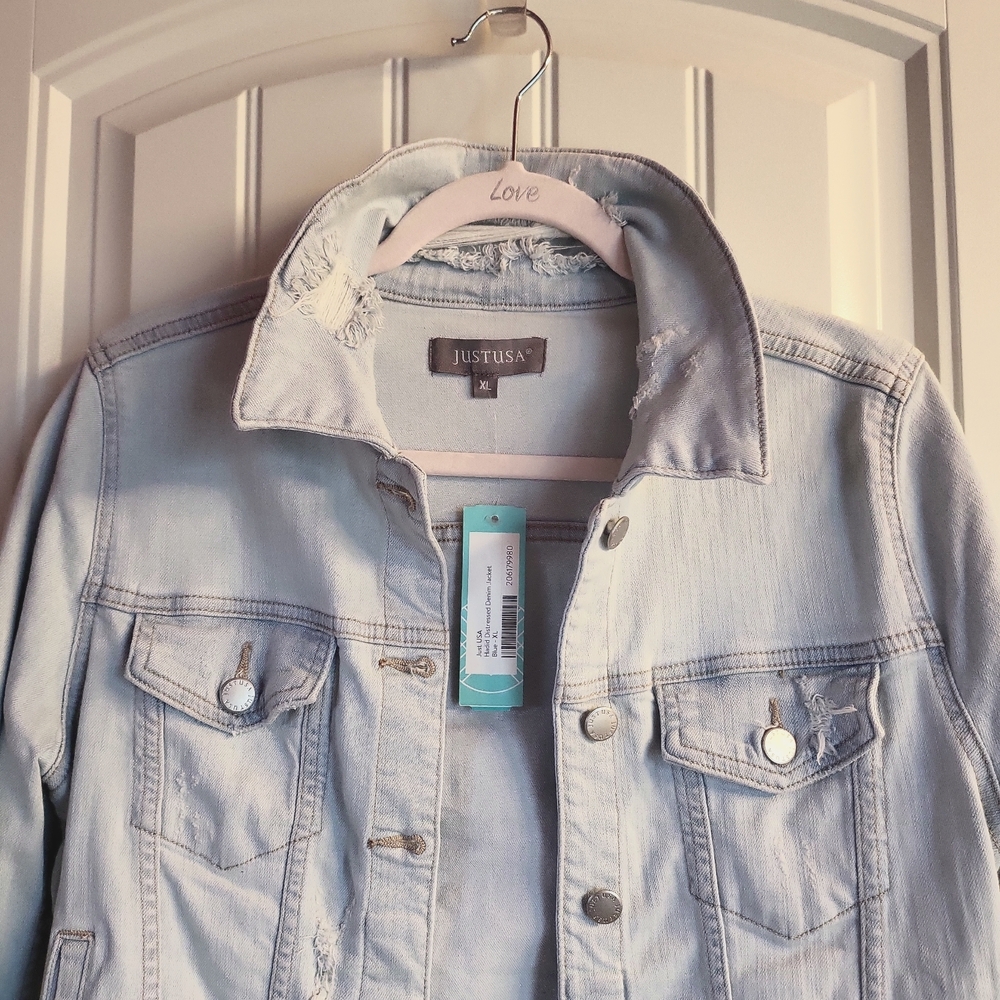 Just USA Distressed Denim jacket